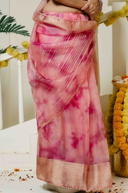 PINK KEERTHI SAREE