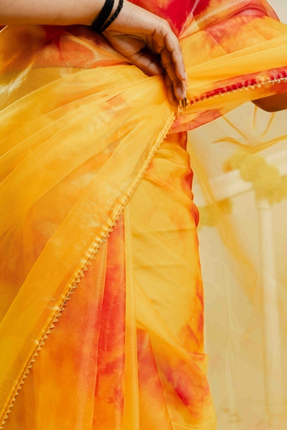 ORANGE AMBIKA SAREE