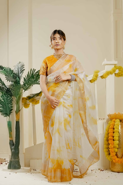 LIGHT YELLOW KEERTHI SAREE