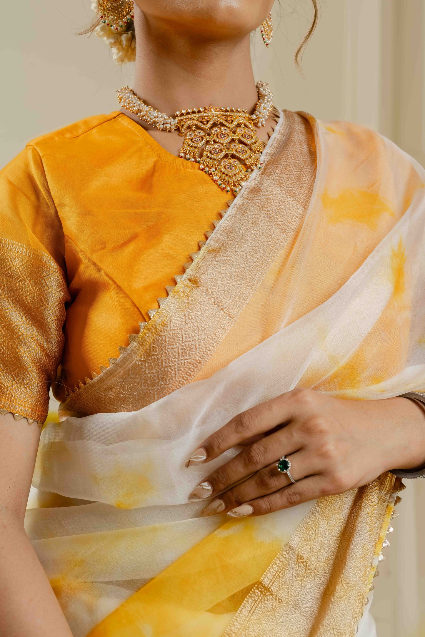 LIGHT YELLOW KEERTHI SAREE