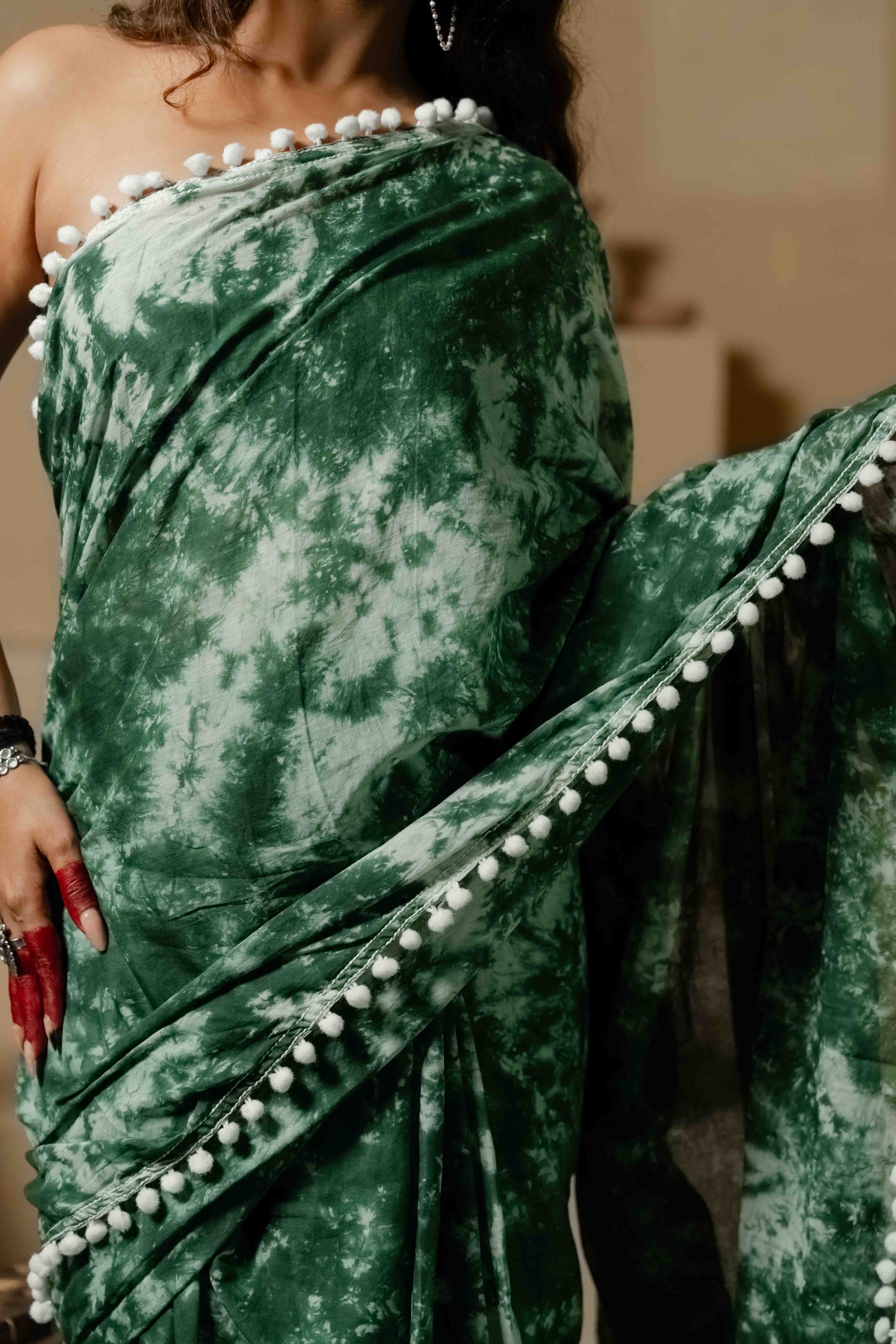 LATA TIE DYE SAREE