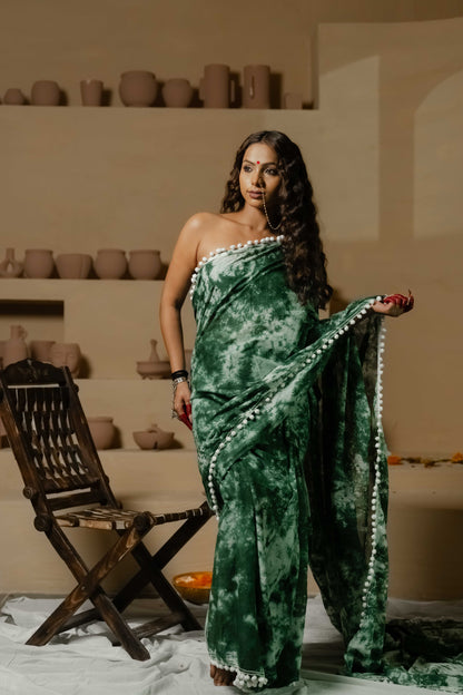 LATA TIE DYE SAREE