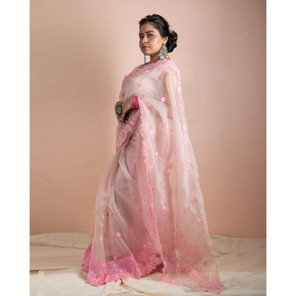 Seftali Saree | Party Wear Organza Saree