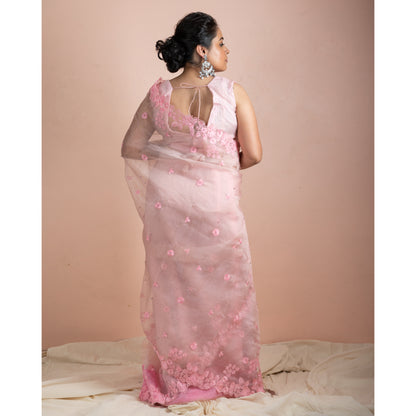 Seftali Saree | Party Wear Organza Saree